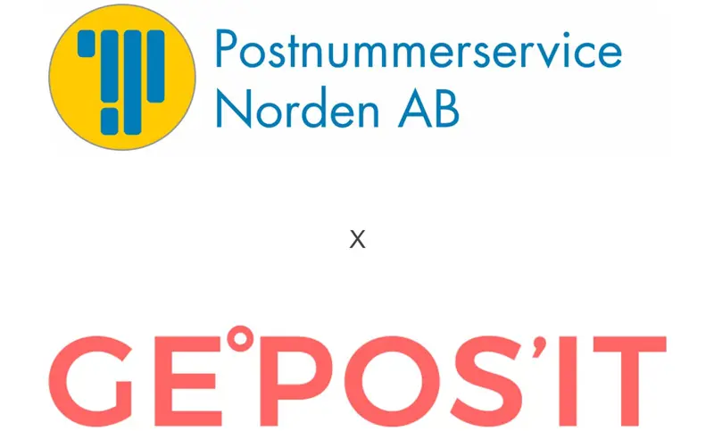 Postnummerservice Norden AB och Geposit logotyper